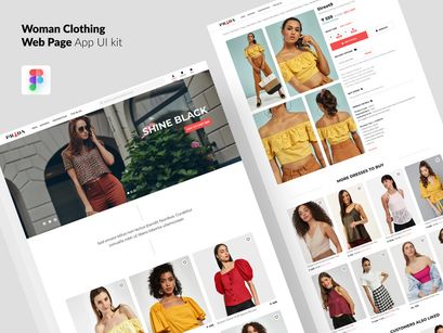 Woman Clothing Web Page