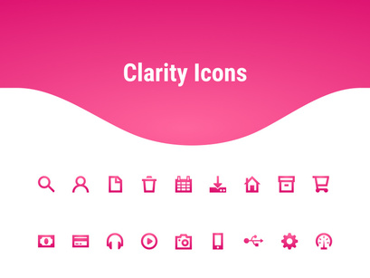 Clarity Icons - Made for visibility