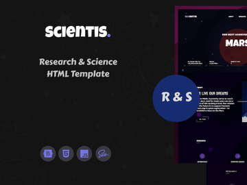 Scientis - Research & Science - HTML Web Template preview picture