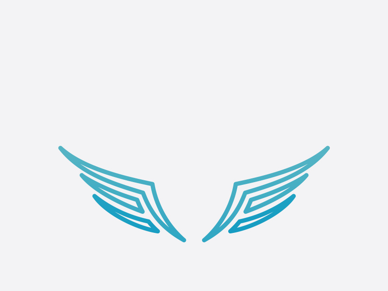 Falcon Wing  Vector Logo Icon Template