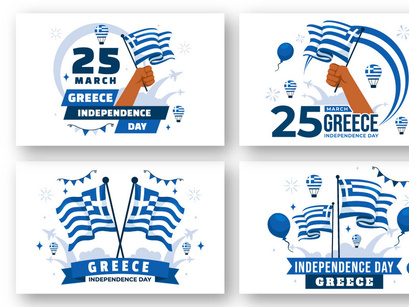 12 Greece Independence Day Illustration