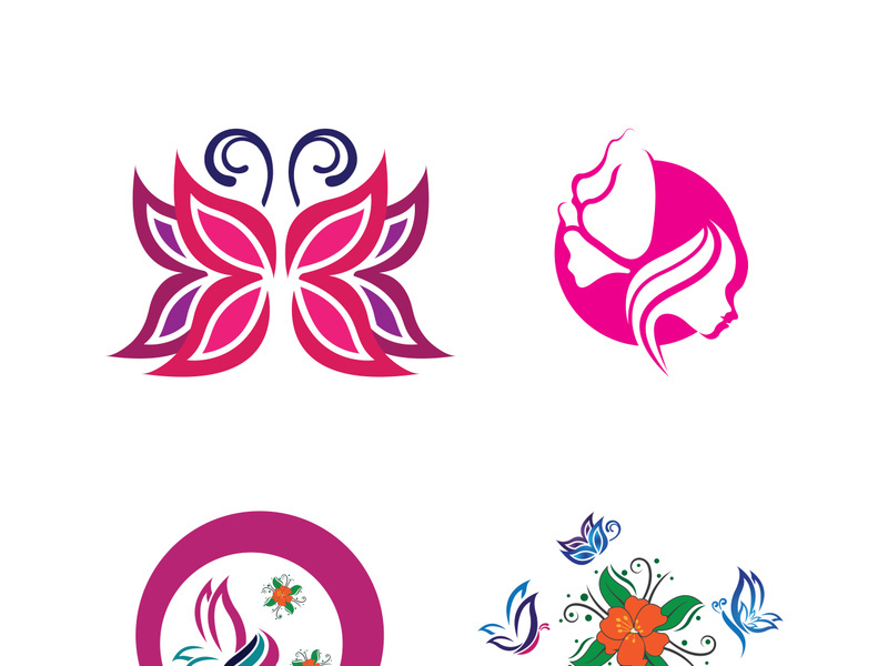 Beauty butterfly vector icon design