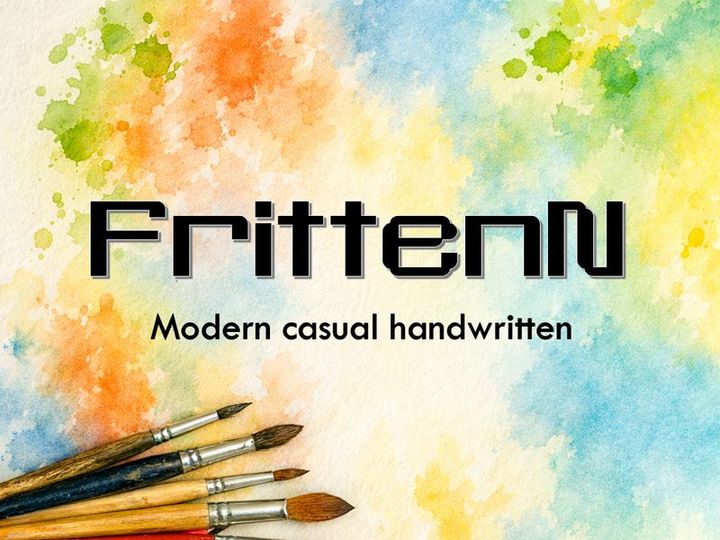FrittenN – Modern Casual Handwritten Font (TTF )