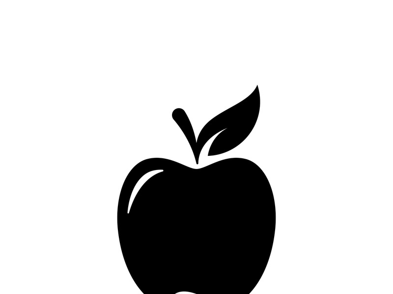 apple logo template design vector