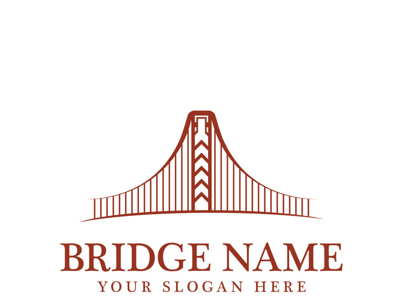 Bridge logo icon design and business symbol template