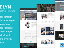 Evelynor  multipurpose business psd template v1.0 preview picture