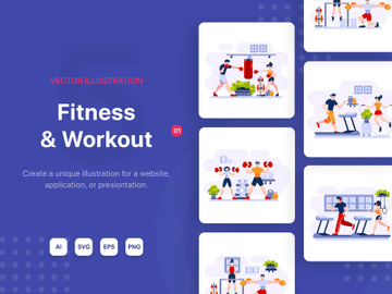 M80_Fitness & Workout Illustrations_v1 preview picture