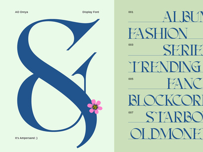 AO Dreya - Display Font