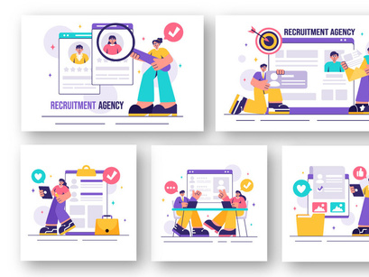 15 Recruitment Agency Illustration