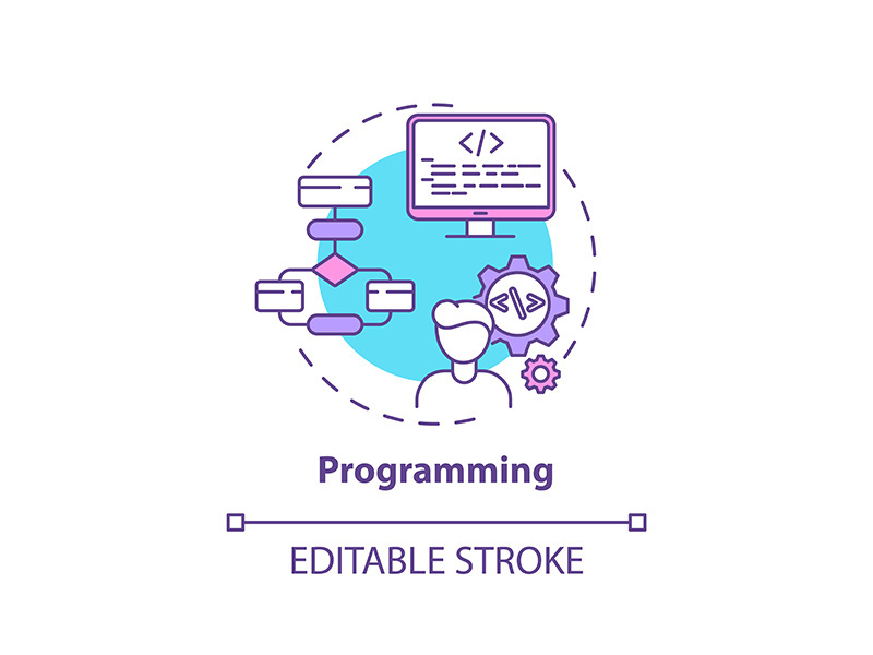 Programming concept icon
