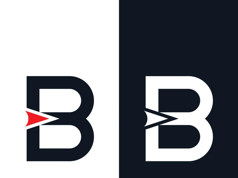 B letter logo template vector illustration