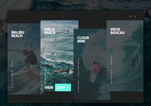 GoSurf: Free website template for surfing and travels