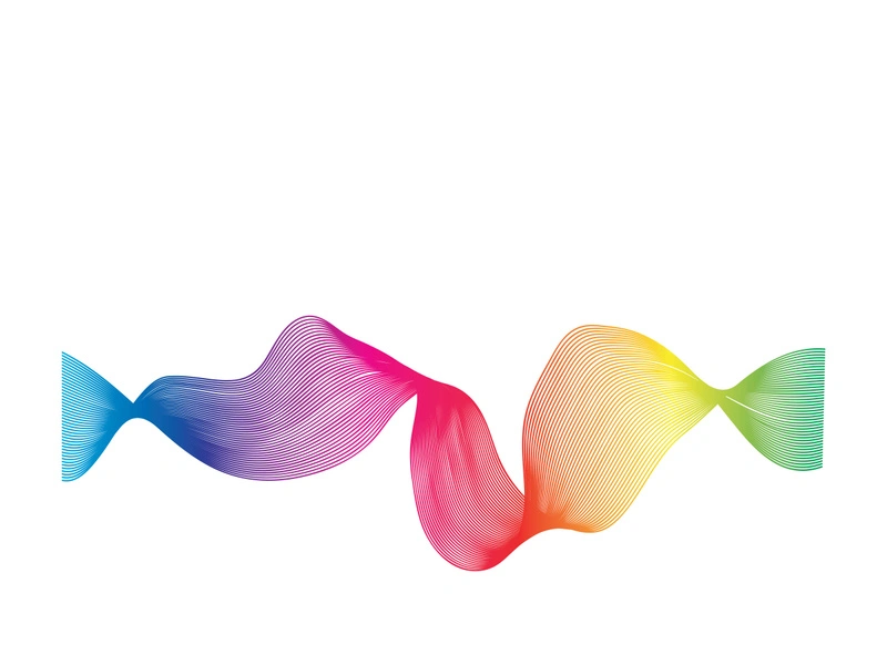 Wave line vector color background illustration