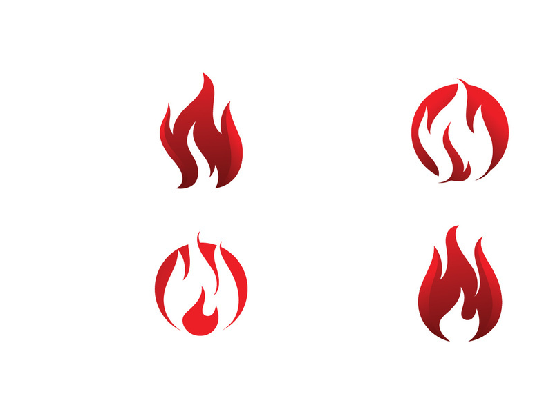 Fire Flame Logo design vector template