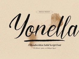 Yonella | Handwritten Solid Script preview picture