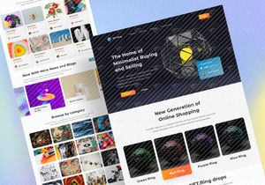 NFT Ring - NFT Marketplace Landing Page