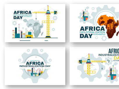 10 African Industrialization Day Illustration