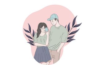 Portrait Couple, Hand drawn illustrations