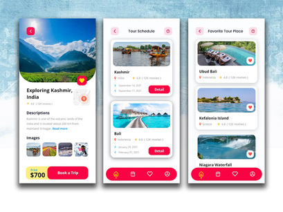 Global Travel Mobile App Ui