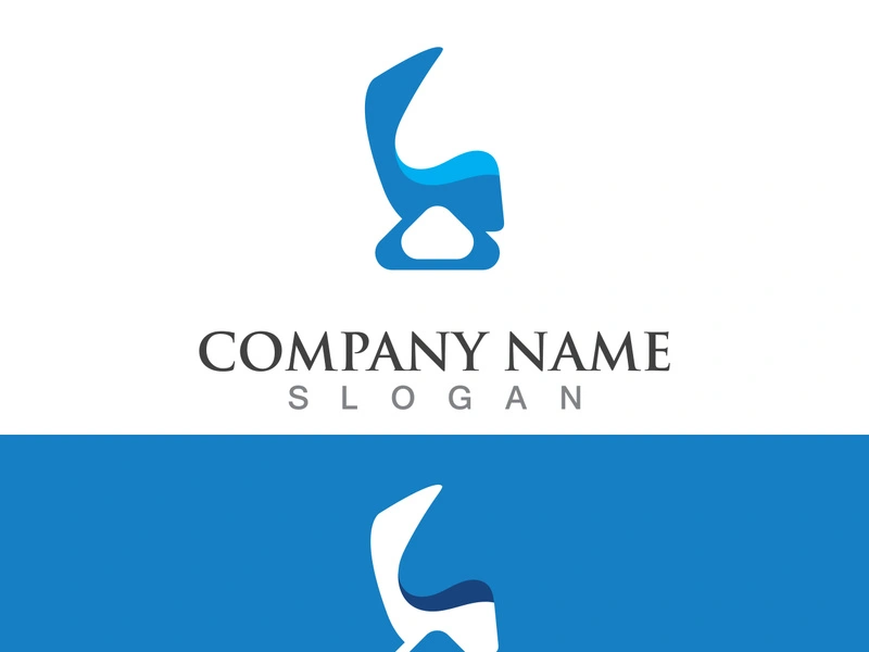 Chair furniture logo image creative design modern vector template
