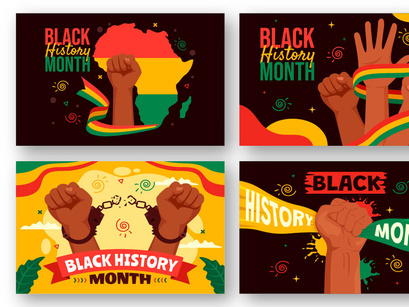 12 Black History Month Illustration