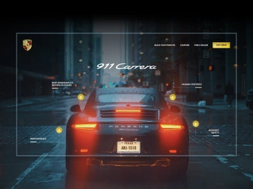 Porsche 911 Carrera - Car Landing Page preview picture