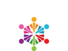 Community logo business template and icon people vector
