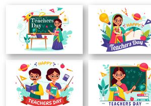 9 Teacher Day in India Illustration