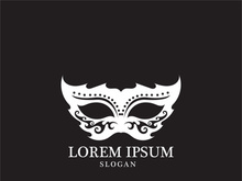 Masquerade Carnival Mask Icon and symbol vector