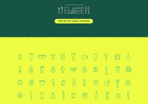 100 Free Icons / Kitchen [AI]