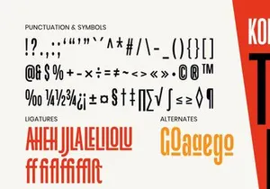 Kopile - Condensed Sans Serif Typeface