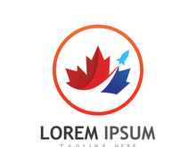Canadian maple leaf logo design with a creative idea.