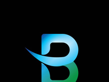 B letter logo template vector illustration