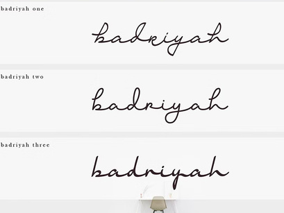 Badriyah Script Font Demo