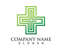 Medical health icon digital logo design vector illustration