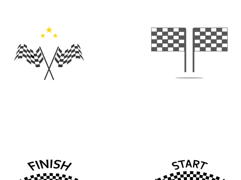 Race flag logo