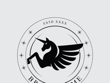 Horse vintage logo preview picture