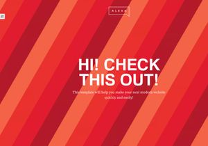 Creative Single Page Template