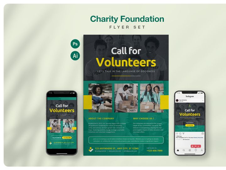 Volunteer Flyer Set