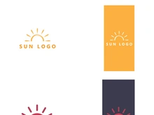Sun logo design with a modern concept.
