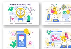 10 Brain Training Games Illustration