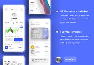 Cryptocurrency Wallet App Design