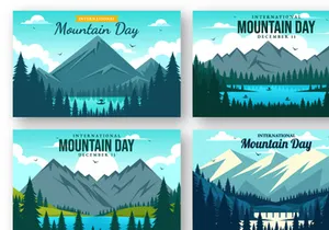 11 International Mountain Day Illustration