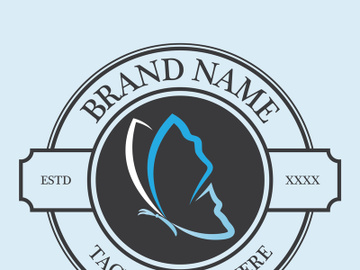 Butterfly logo design preview picture