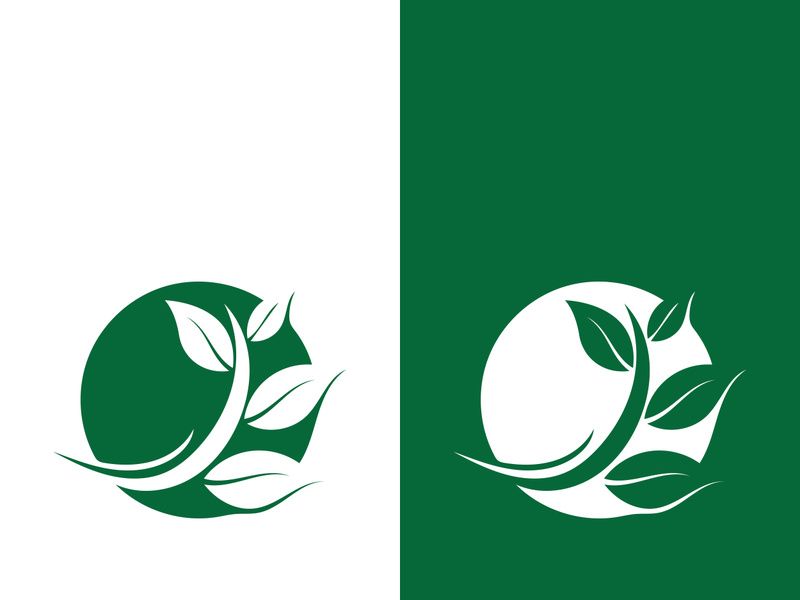 Green tree leaf nature logo images illustration design