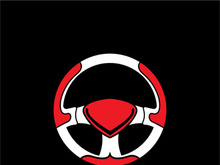 Steering Wheel vector image logo icon