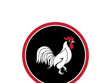 Rooster logo icon vector and symbol template design illustration preview picture