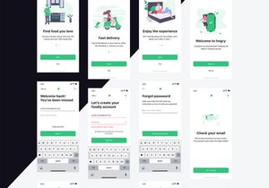 Hngry Food Delivery UI Kit