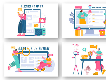 18 Electronics Review Illustration