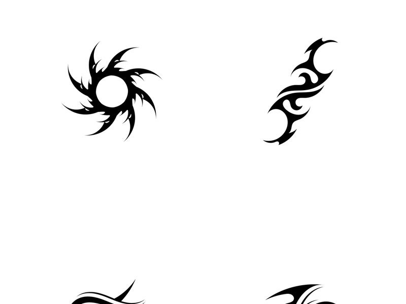 Tribal tattoos. Art tribal tattoo. Vector sketch of a tattoo. Idea for design